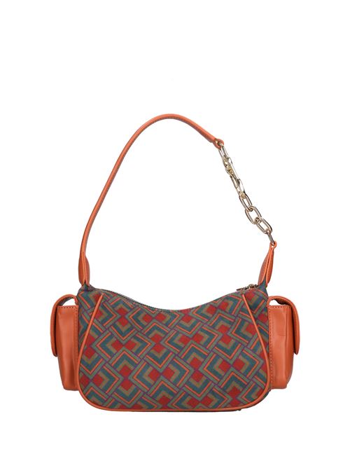Borsa in pelle e tessuto ROBERTA DI CAMERINO | RB2242403072RUGGINE
